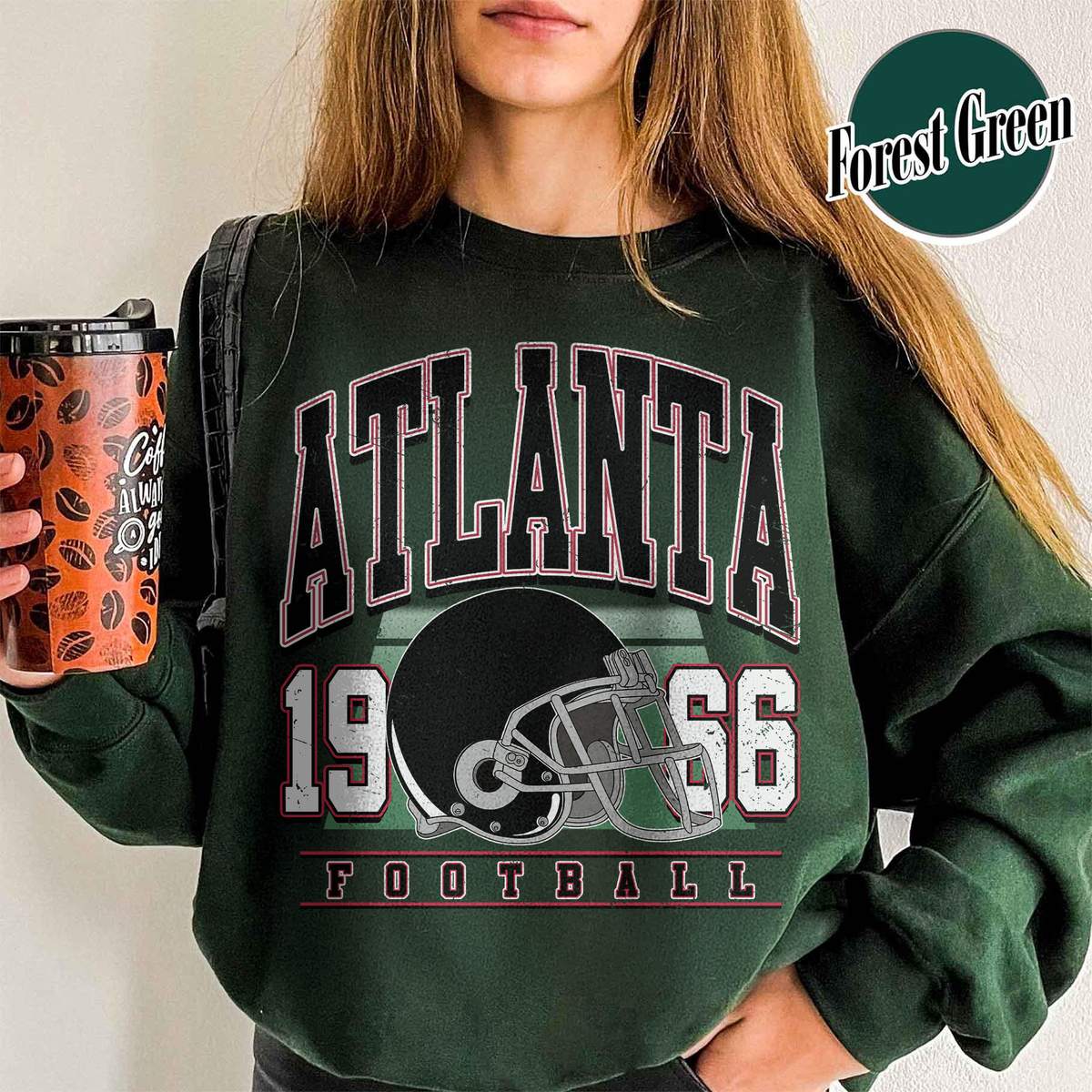 Unisex Atlanta football vintage crewneck sweatshirt for men and women