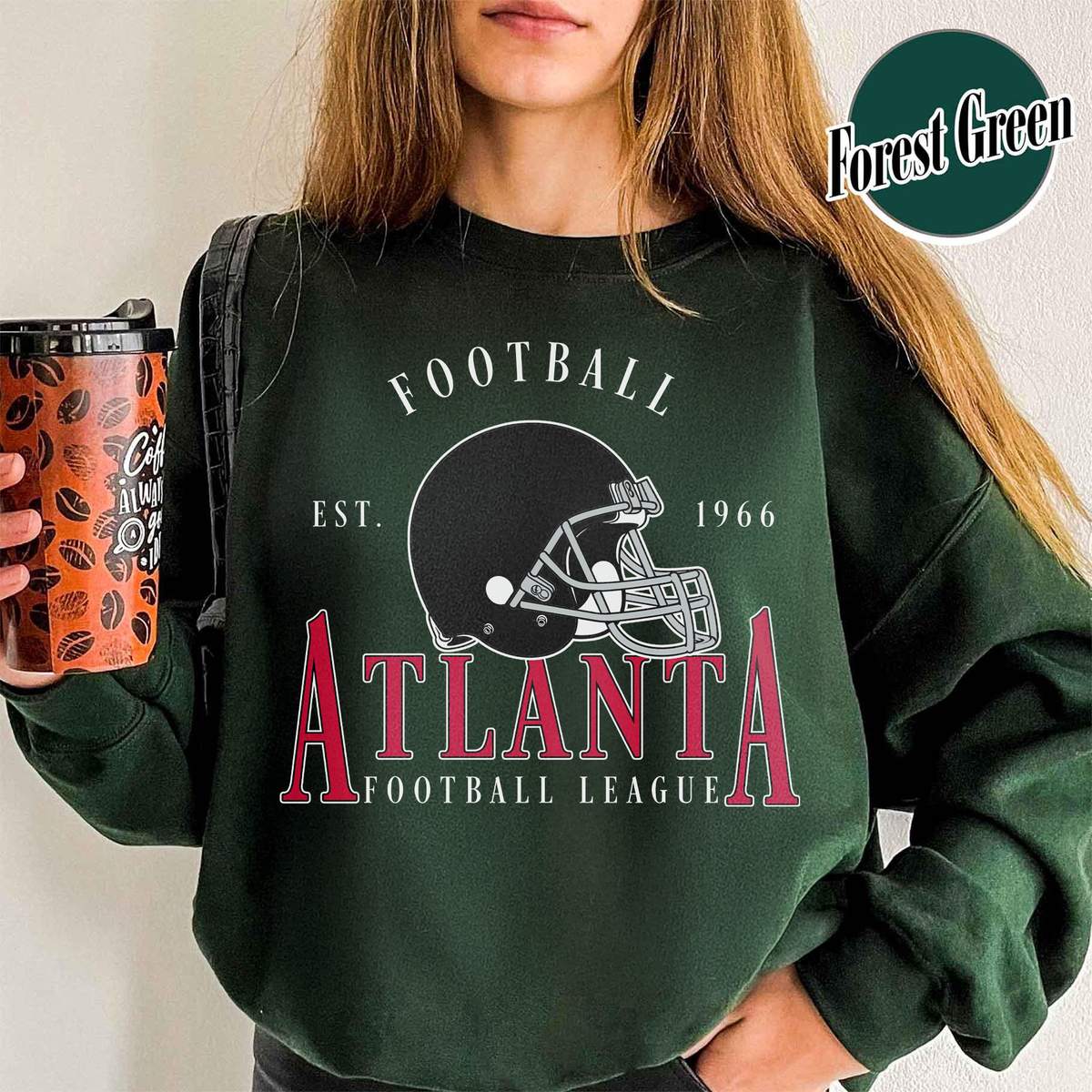 Unisex Atlanta football vintage crewneck sweatshirt for men and women