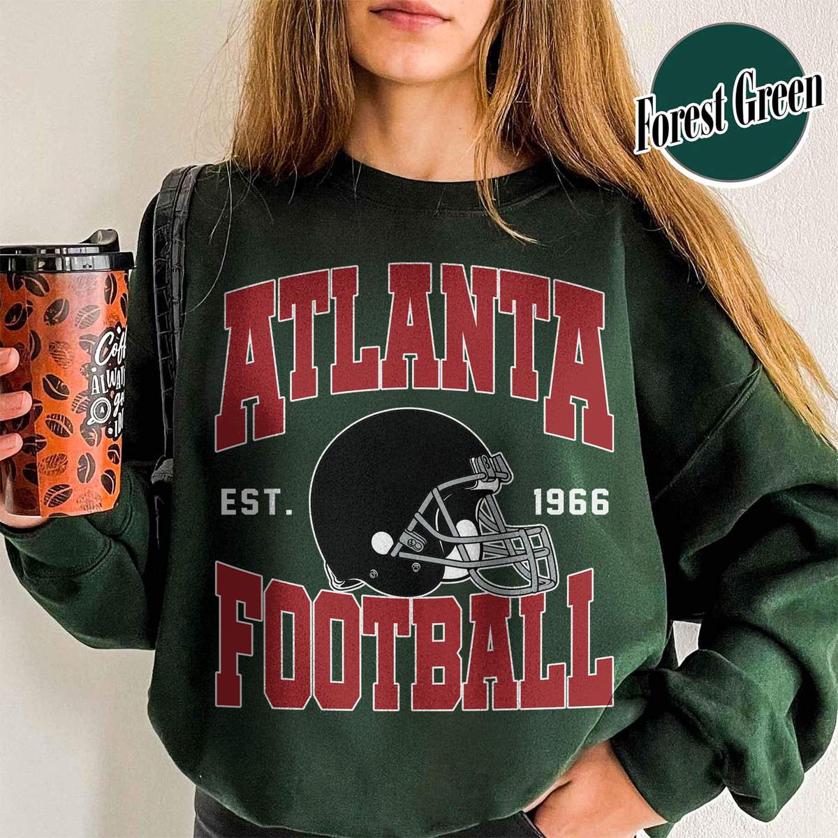 Unisex Atlanta football vintage crewneck sweatshirt for men and women