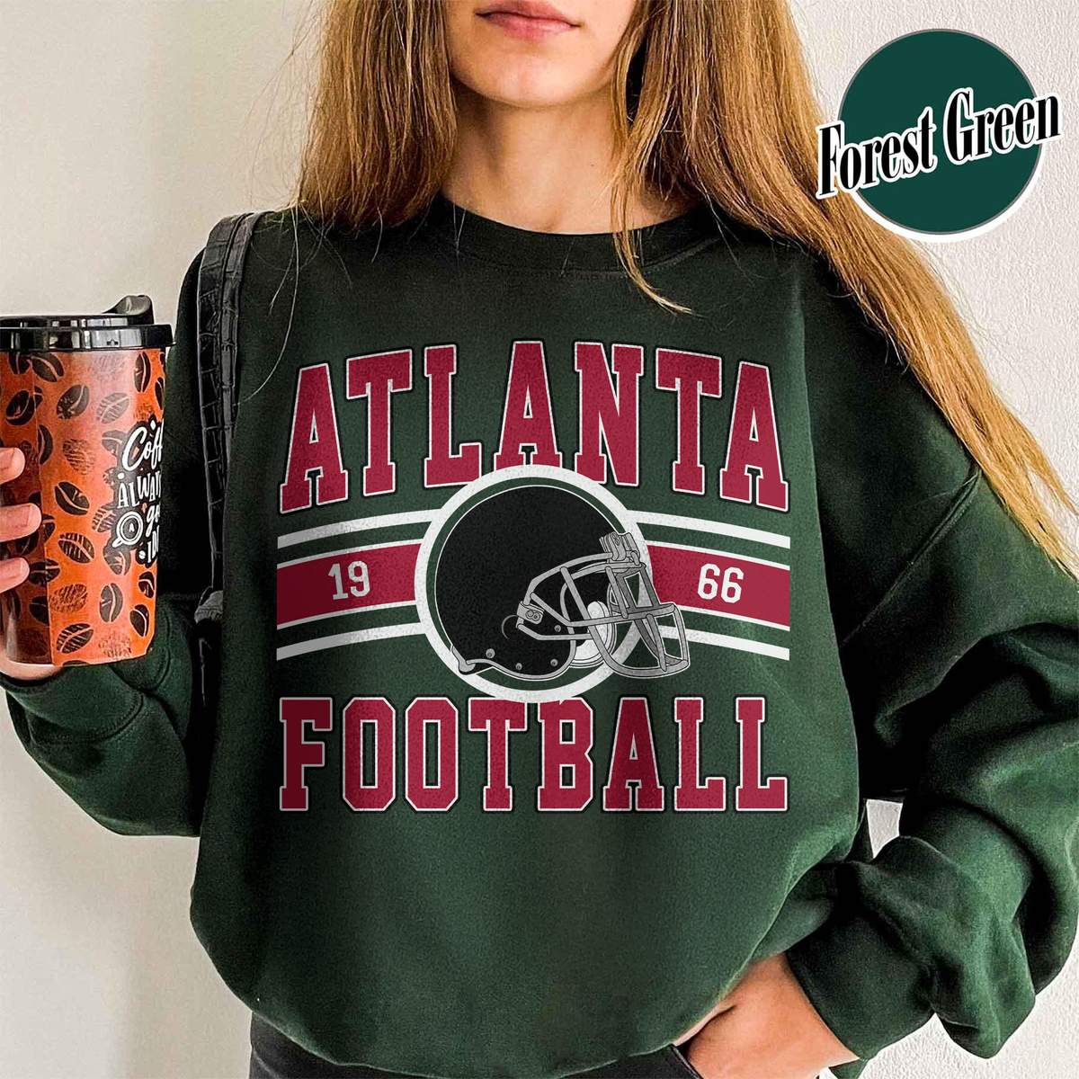 Unisex Atlanta football vintage crewneck sweatshirt for men and women