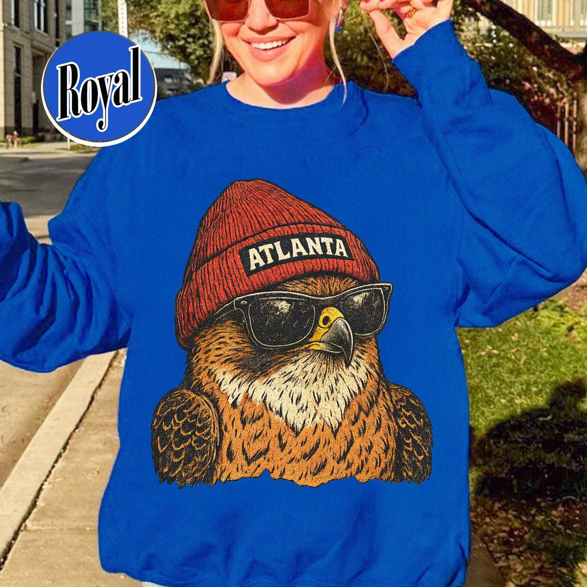 Unisex Atlanta football vintage crewneck sweatshirt for men and women