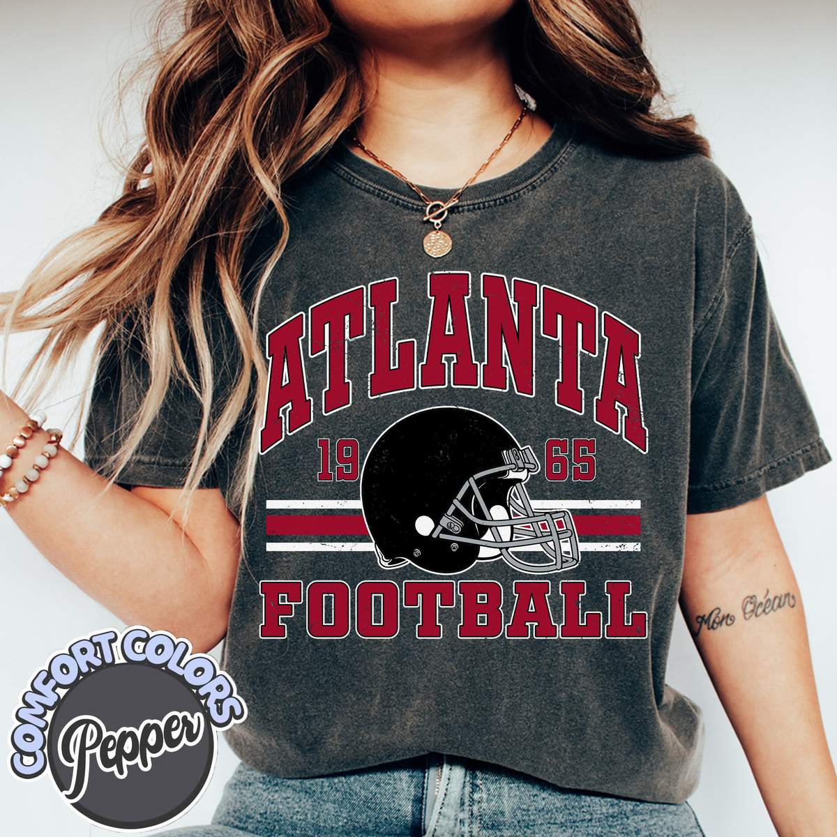 Unisex Atlanta football vintage t-shirt for men and women