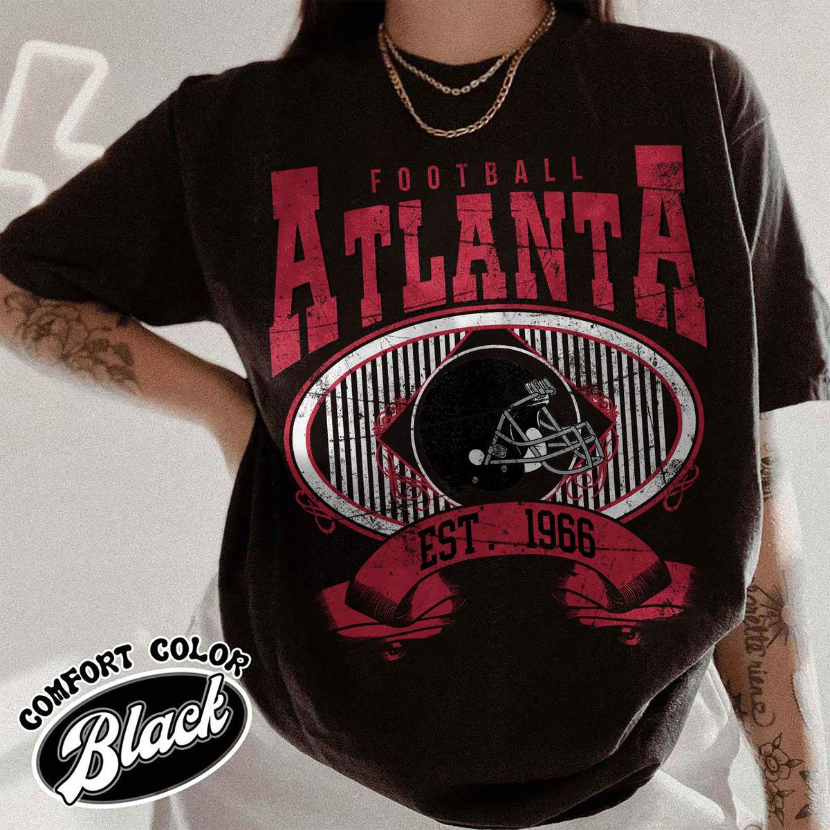 Unisex Atlanta football vintage t-shirt for men and women