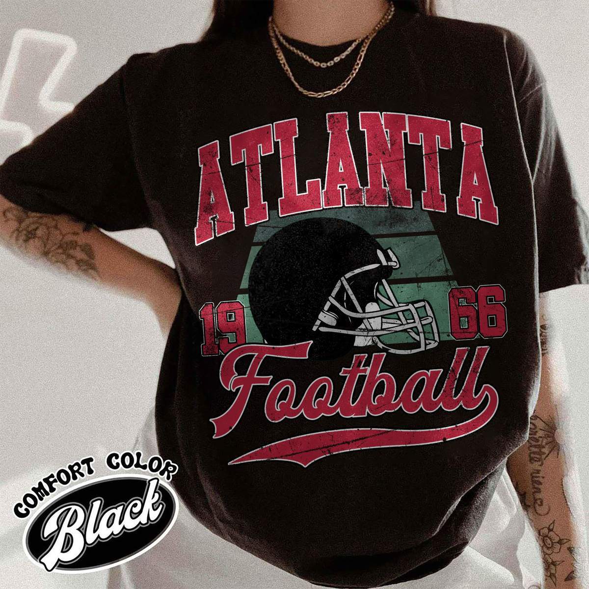 Unisex Atlanta football vintage t-shirt for men and women