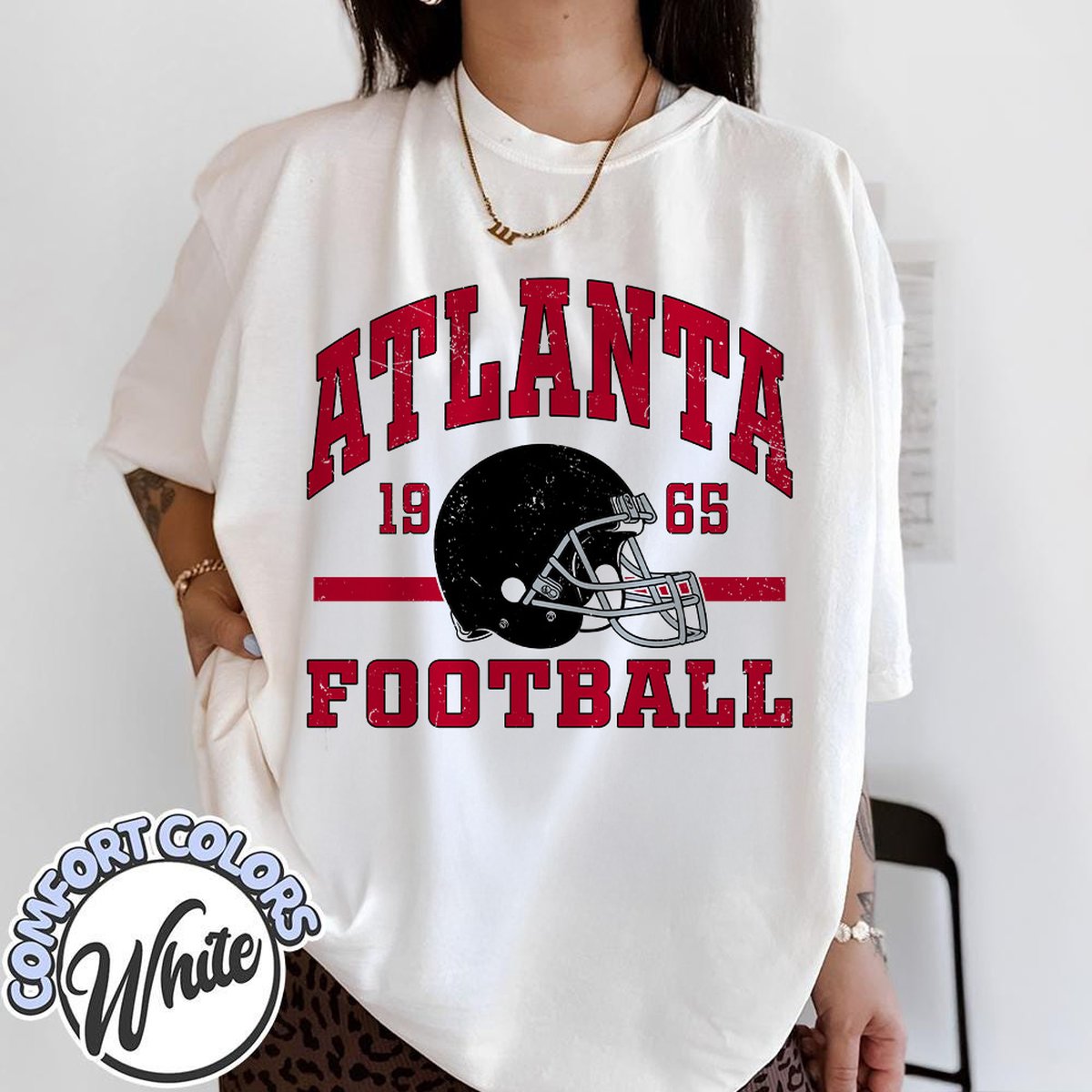 Unisex Atlanta football vintage t-shirt for men and women