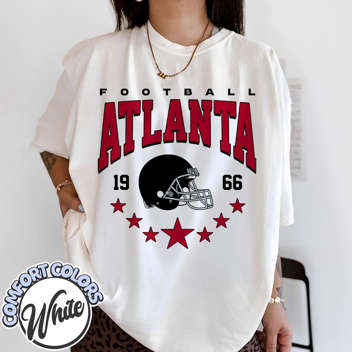 Unisex Atlanta football vintage t-shirt for men and women