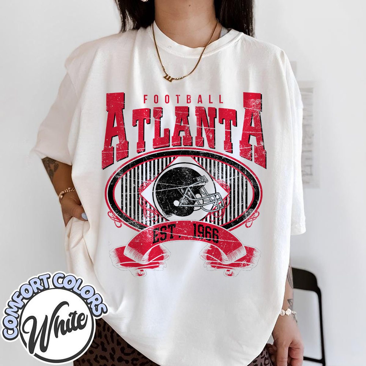 Unisex Atlanta football vintage t-shirt for men and women