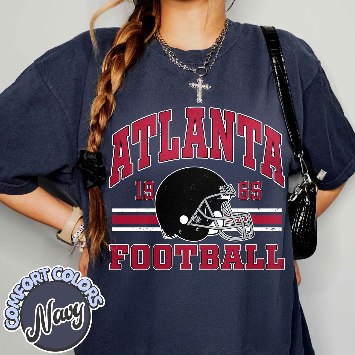 Unisex Atlanta football vintage t-shirt for men and women