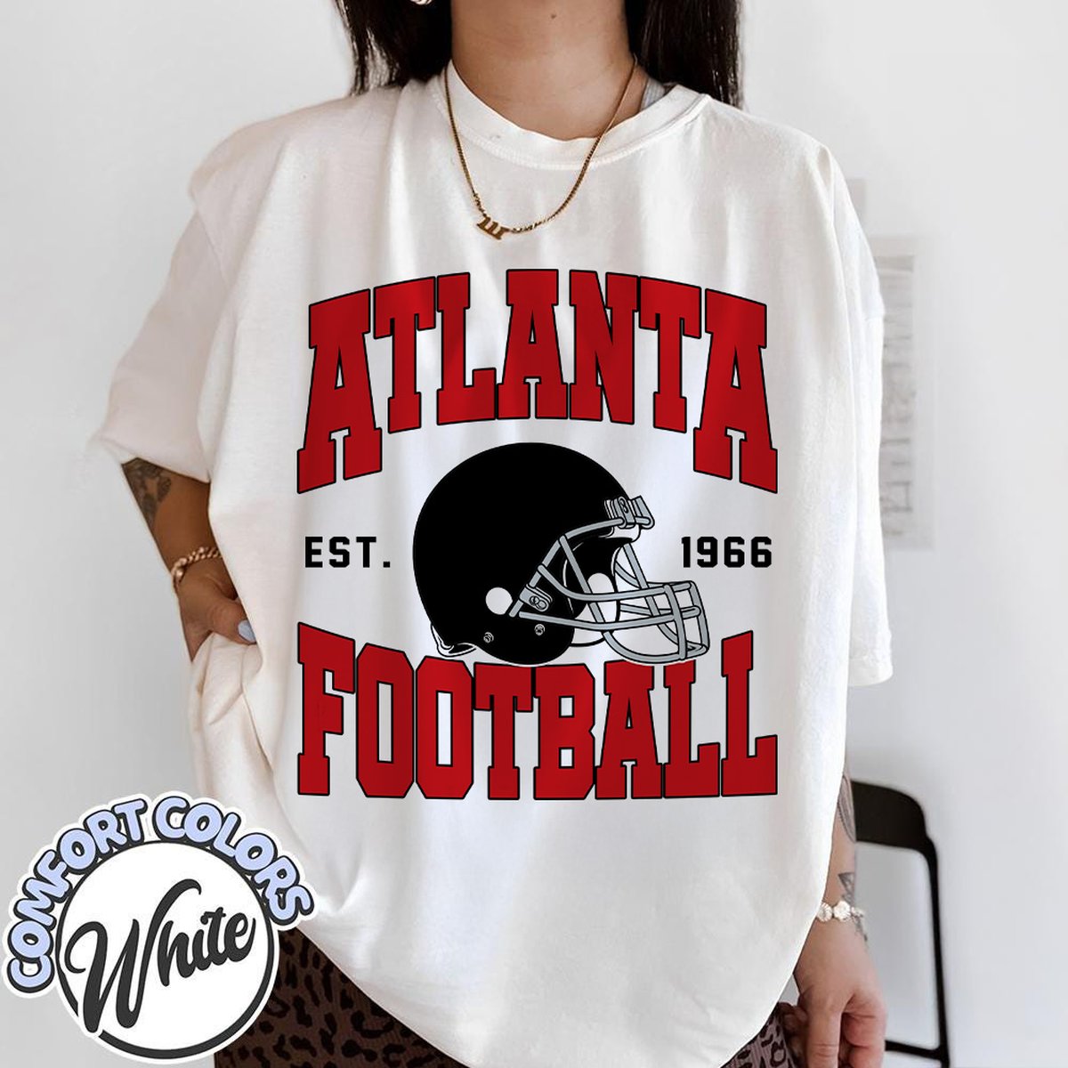 Unisex Atlanta football vintage t-shirt for men and women
