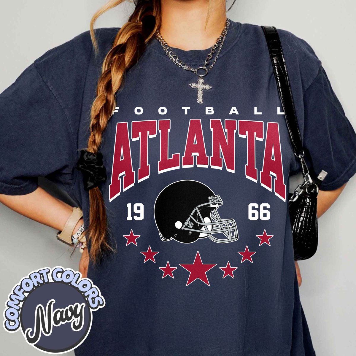 Unisex Atlanta football vintage t-shirt for men and women
