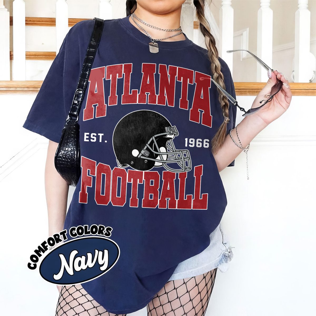 Unisex Atlanta football vintage t-shirt for men and women