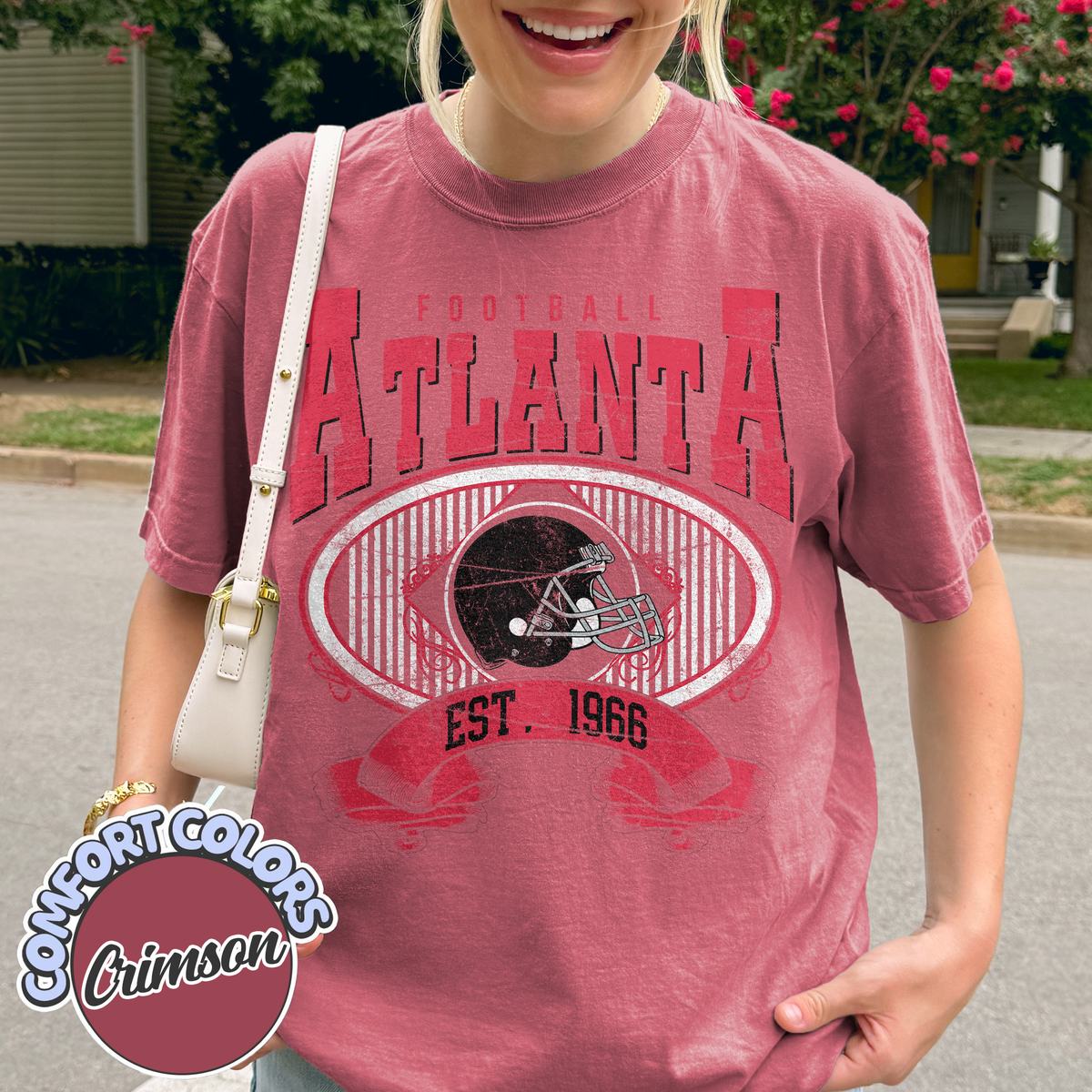 Unisex Atlanta football vintage t-shirt for men and women