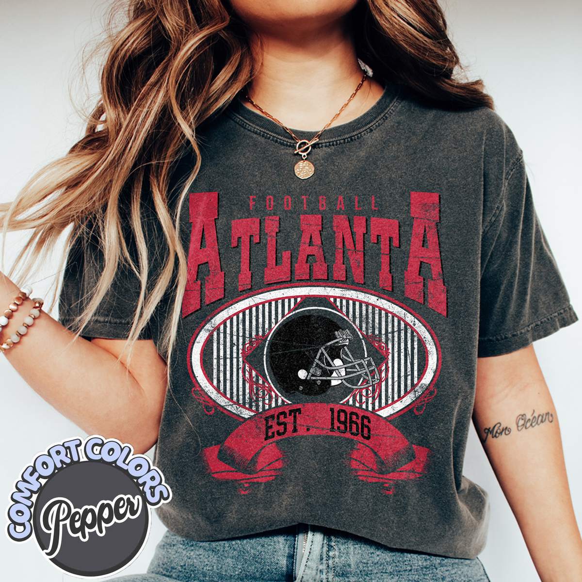 Unisex Atlanta football vintage t-shirt for men and women