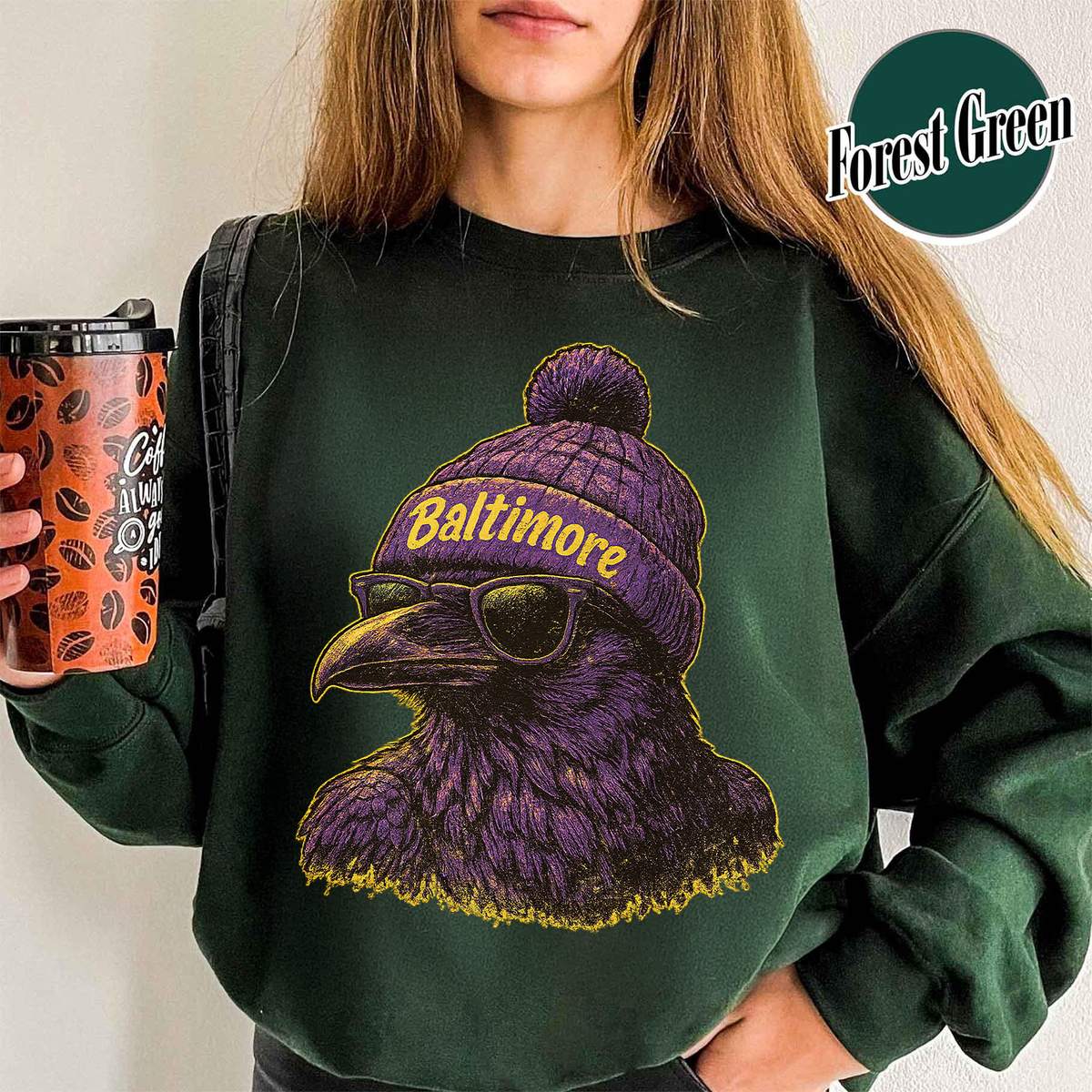 Unisex Baltimore football vintage crewneck sweatshirt for men and women