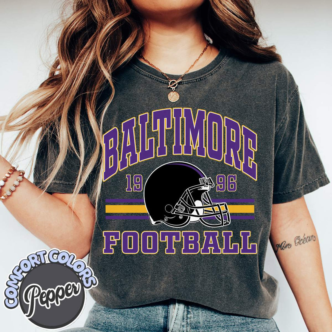 Unisex Baltimore football vintage t-shirt for men and women