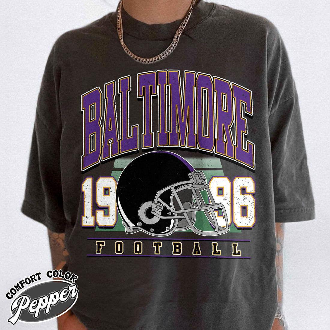 Unisex Baltimore football vintage t-shirt for men and women