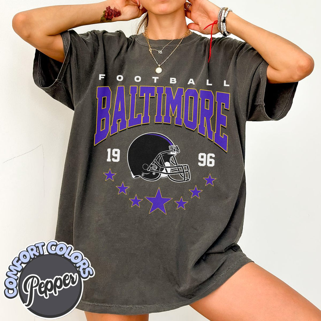 Unisex Baltimore football vintage t-shirt for men and women
