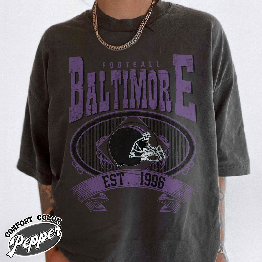 Unisex Baltimore football vintage t-shirt for men and women