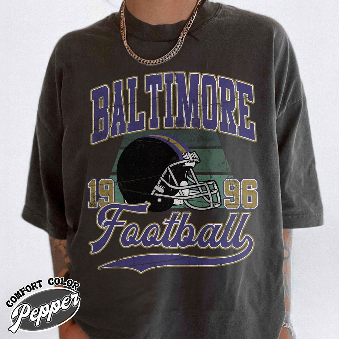 Unisex Baltimore football vintage t-shirt for men and women