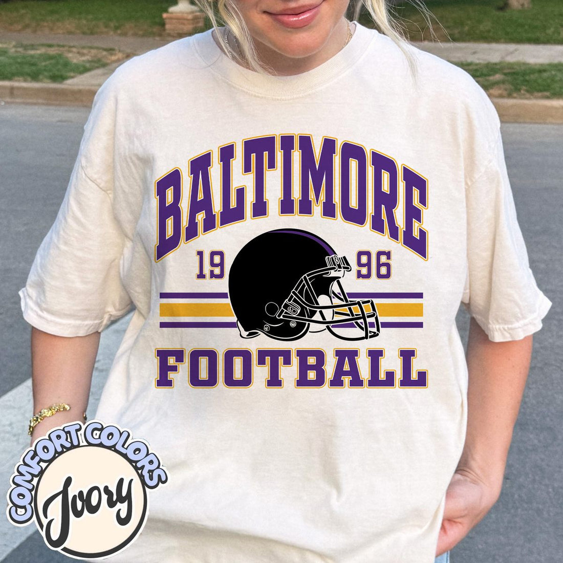 Unisex Baltimore football vintage t-shirt for men and women