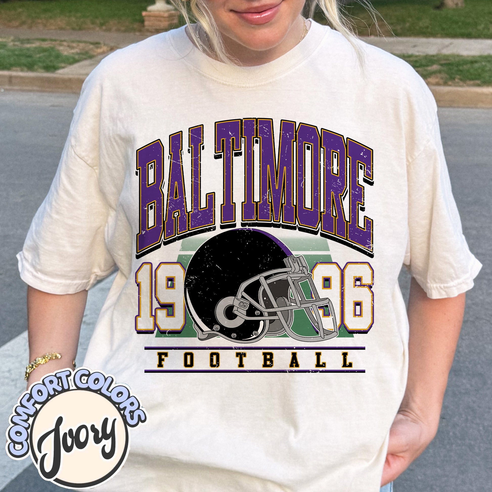 Unisex Baltimore football vintage t-shirt for men and women