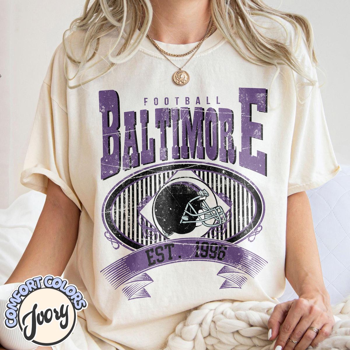 Unisex Baltimore football vintage t-shirt for men and women