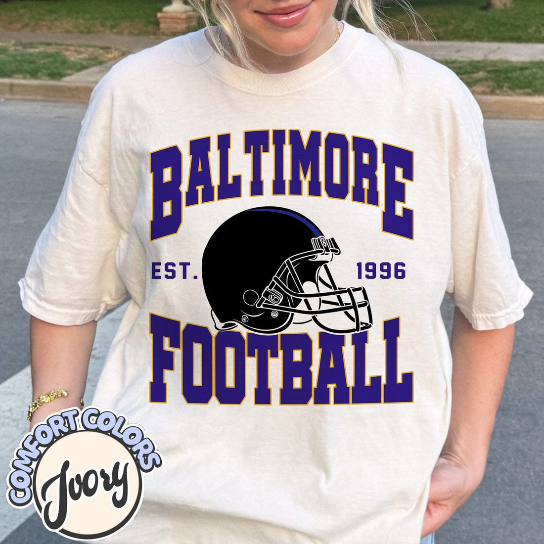 Unisex Baltimore football vintage t-shirt for men and women