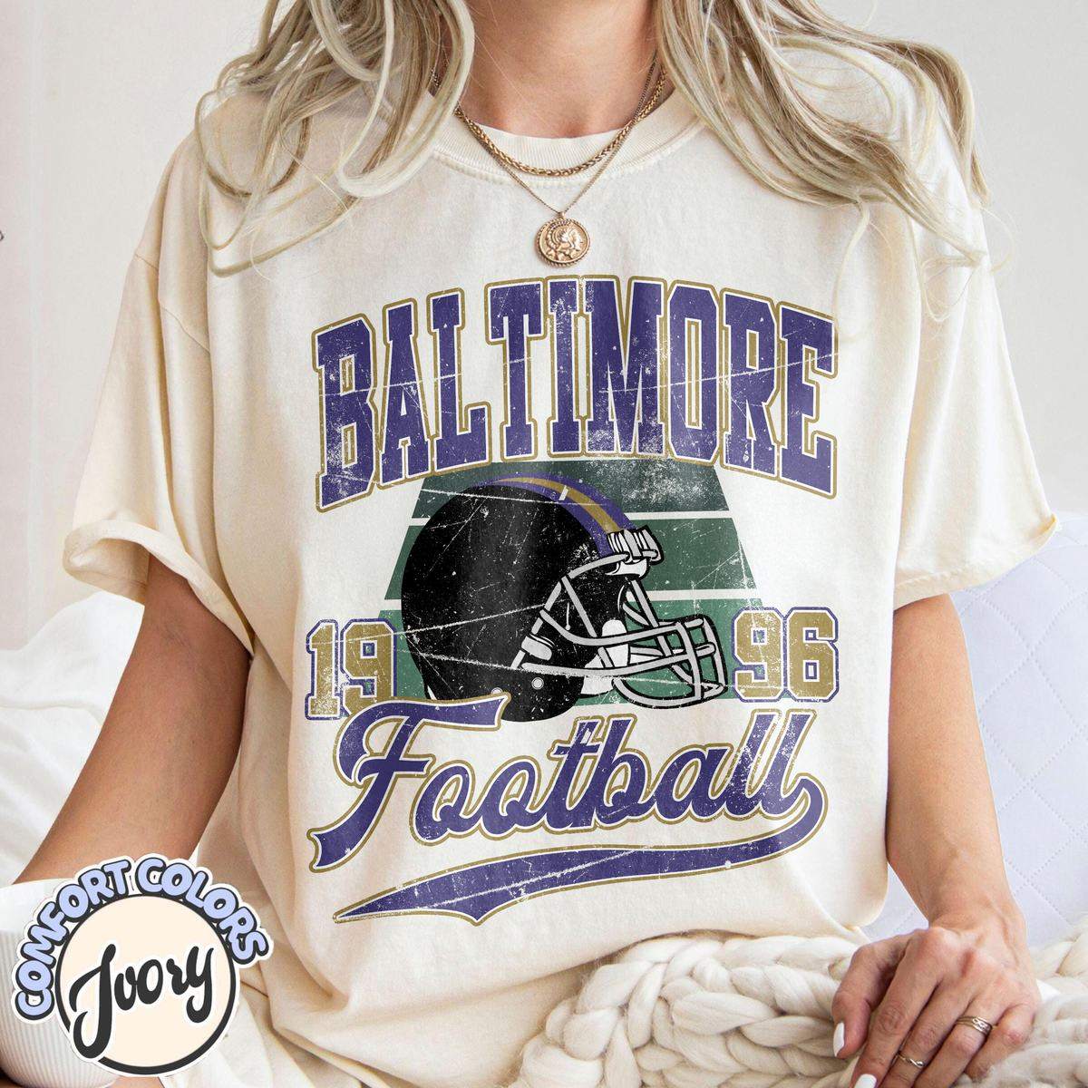 Unisex Baltimore football vintage t-shirt for men and women