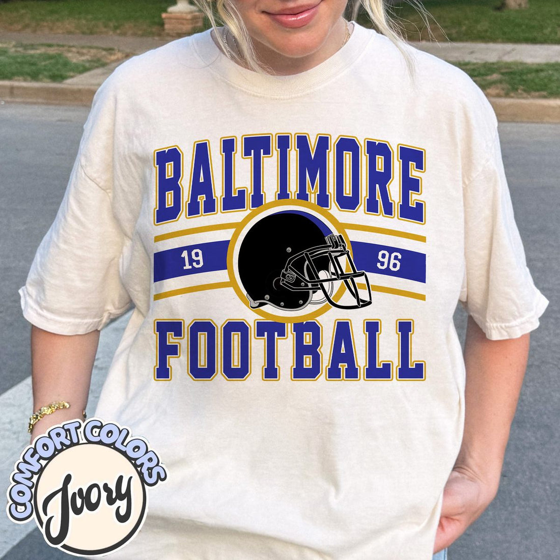 Unisex Baltimore football vintage t-shirt for men and women