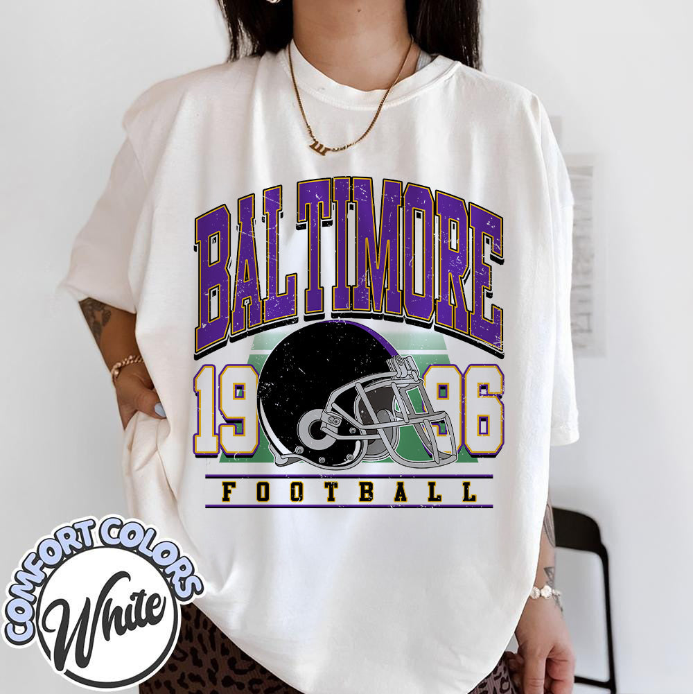 Unisex Baltimore football vintage t-shirt for men and women