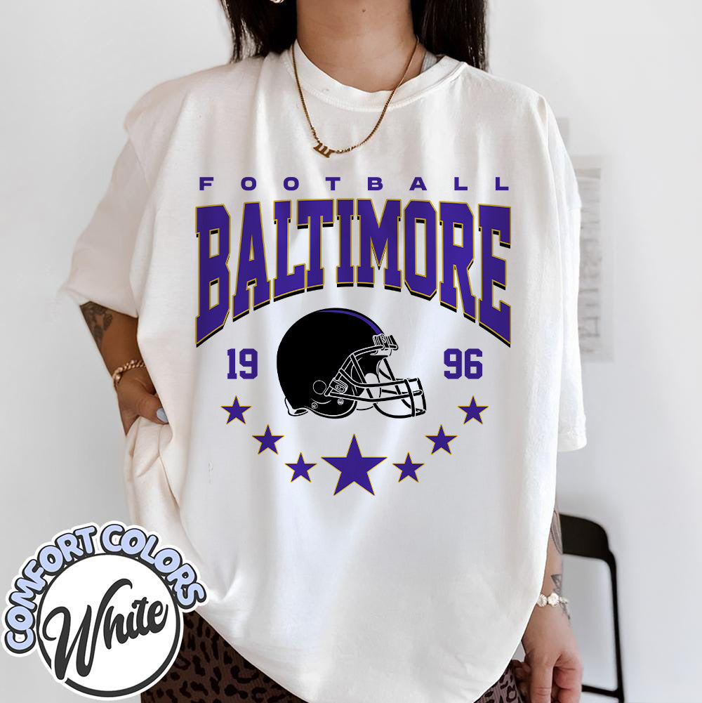 Unisex Baltimore football vintage t-shirt for men and women