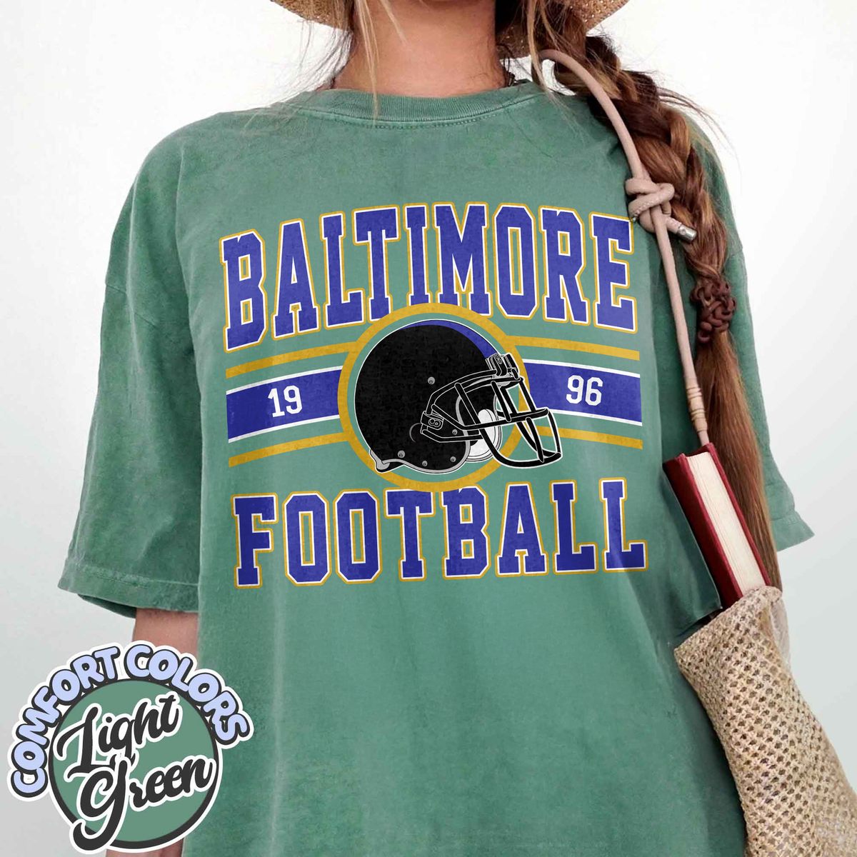 Unisex Baltimore football vintage t-shirt for men and women