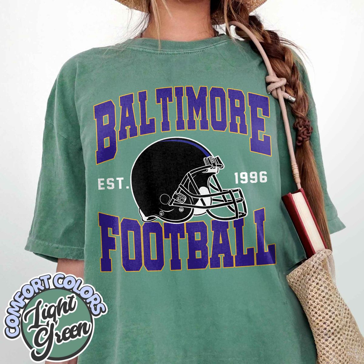 Unisex Baltimore football vintage t-shirt for men and women