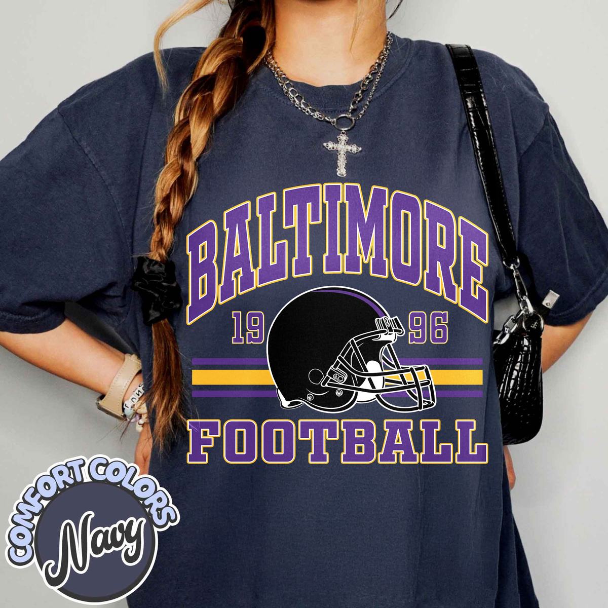 Unisex Baltimore football vintage t-shirt for men and women