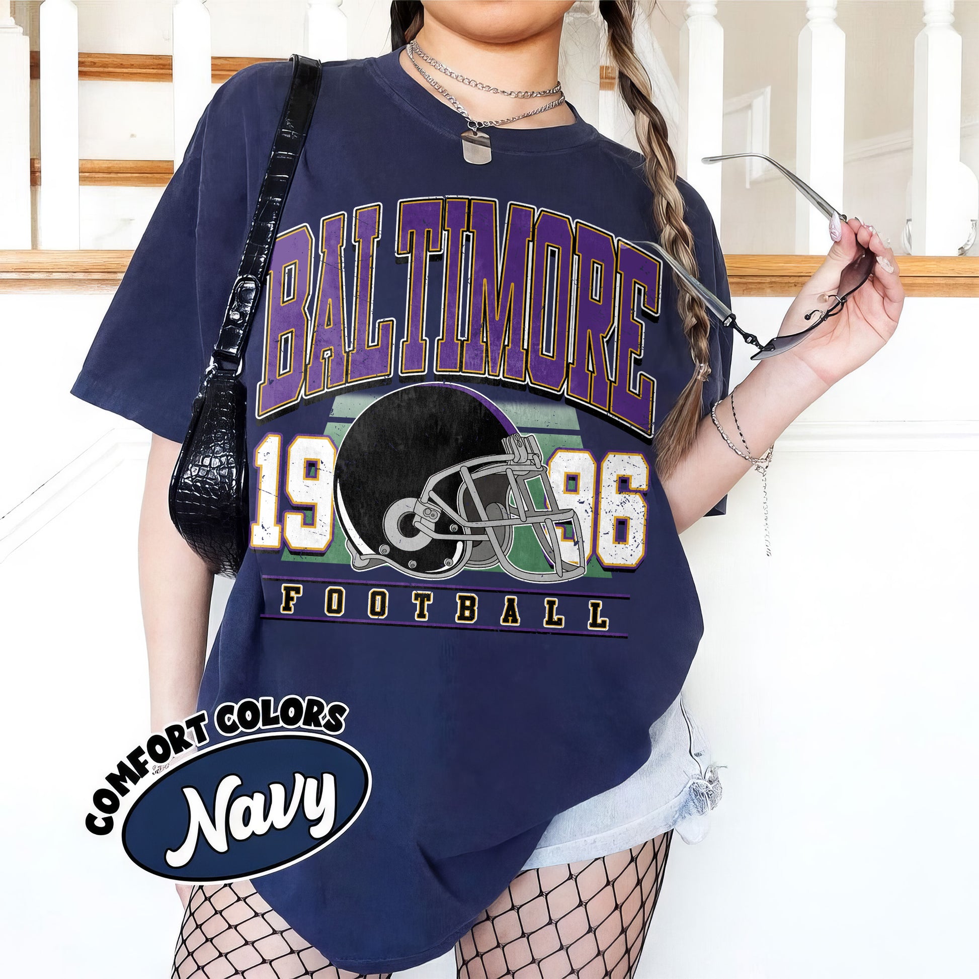 Unisex Baltimore football vintage t-shirt for men and women