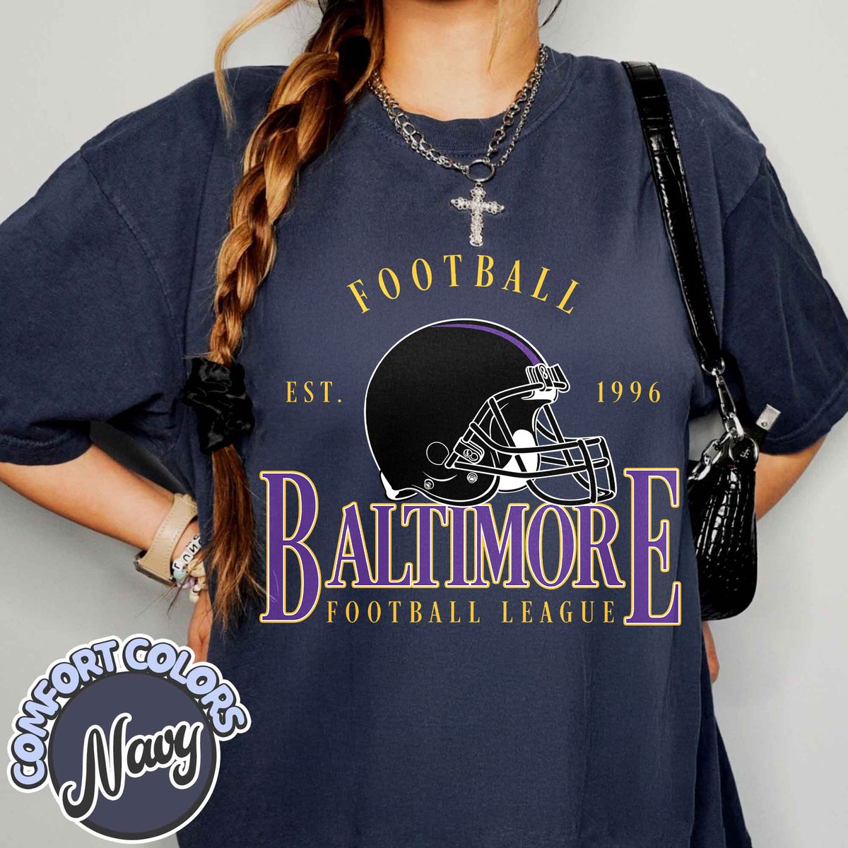 Unisex Baltimore football vintage t-shirt for men and women