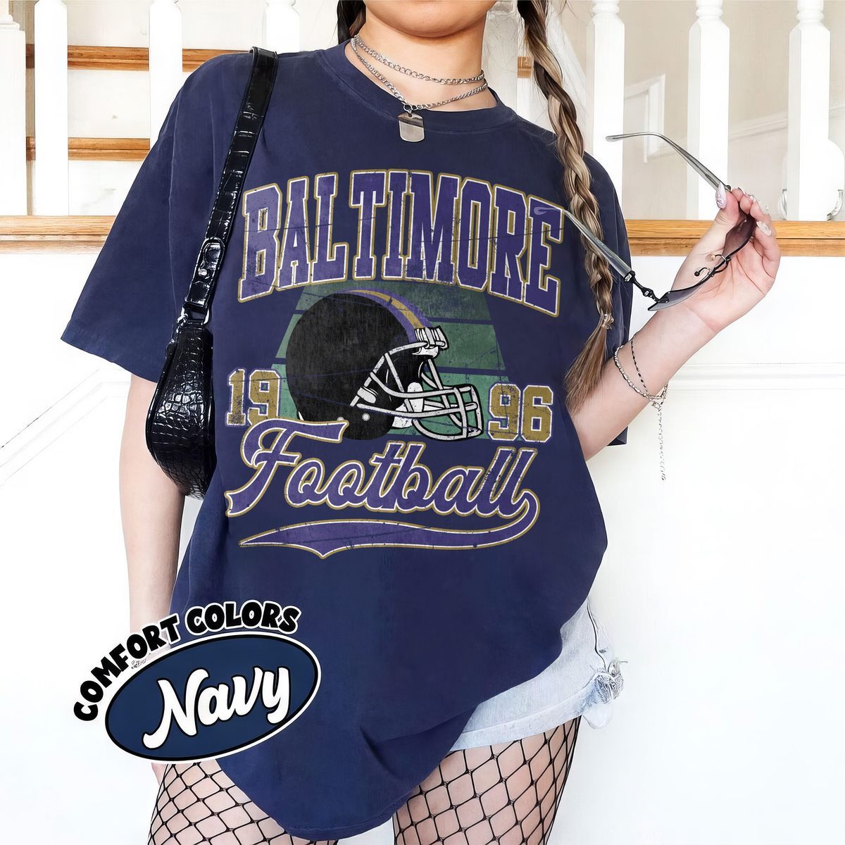 Unisex Baltimore football vintage t-shirt for men and women