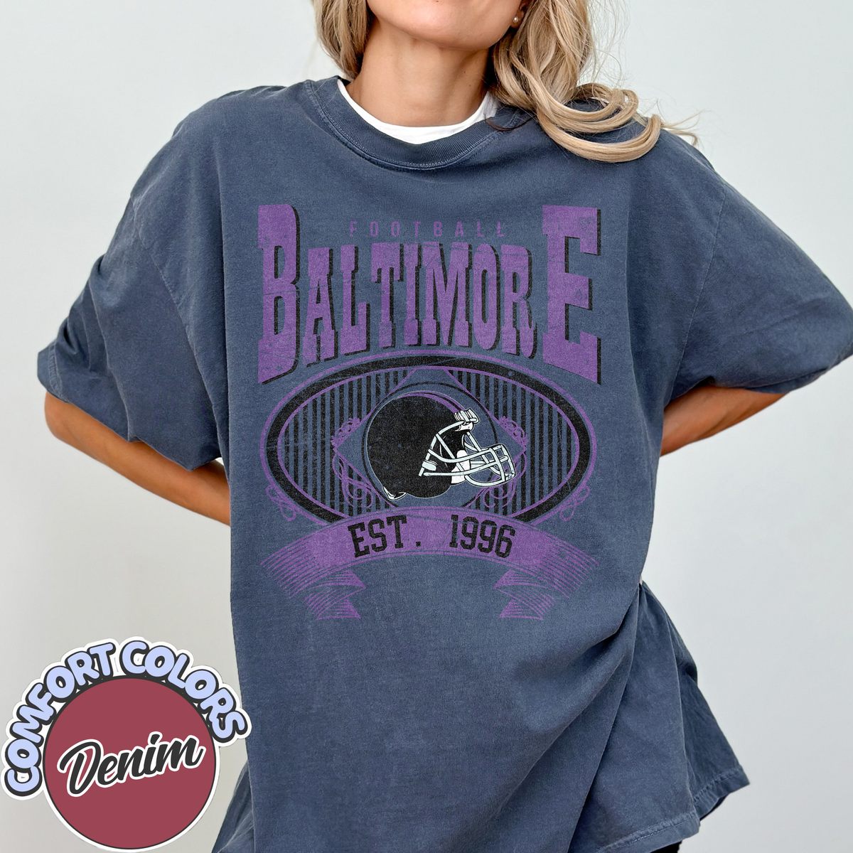 Unisex Baltimore football vintage t-shirt for men and women