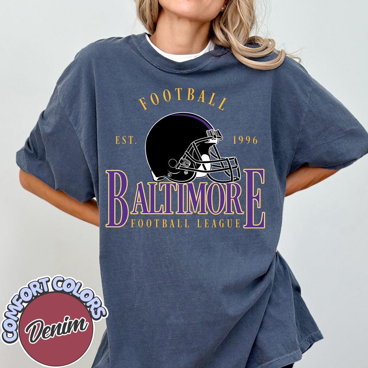 Unisex Baltimore football vintage t-shirt for men and women