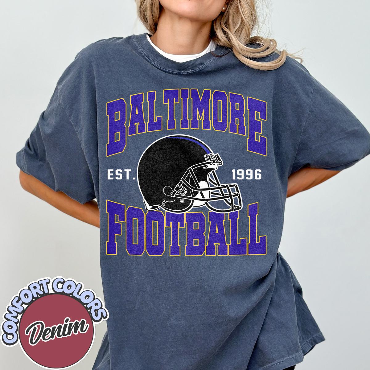 Unisex Baltimore football vintage t-shirt for men and women