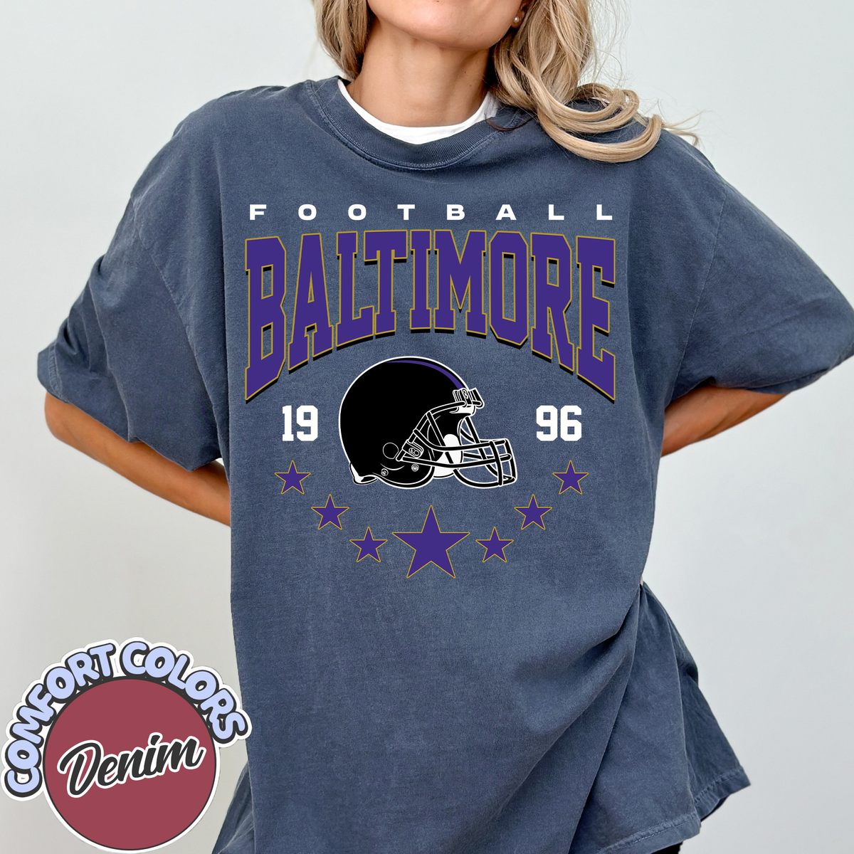 Unisex Baltimore football vintage t-shirt for men and women