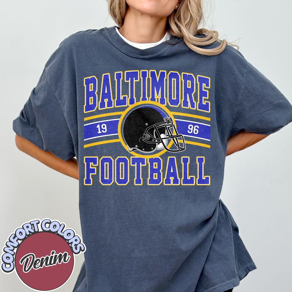 Unisex Baltimore football vintage t-shirt for men and women