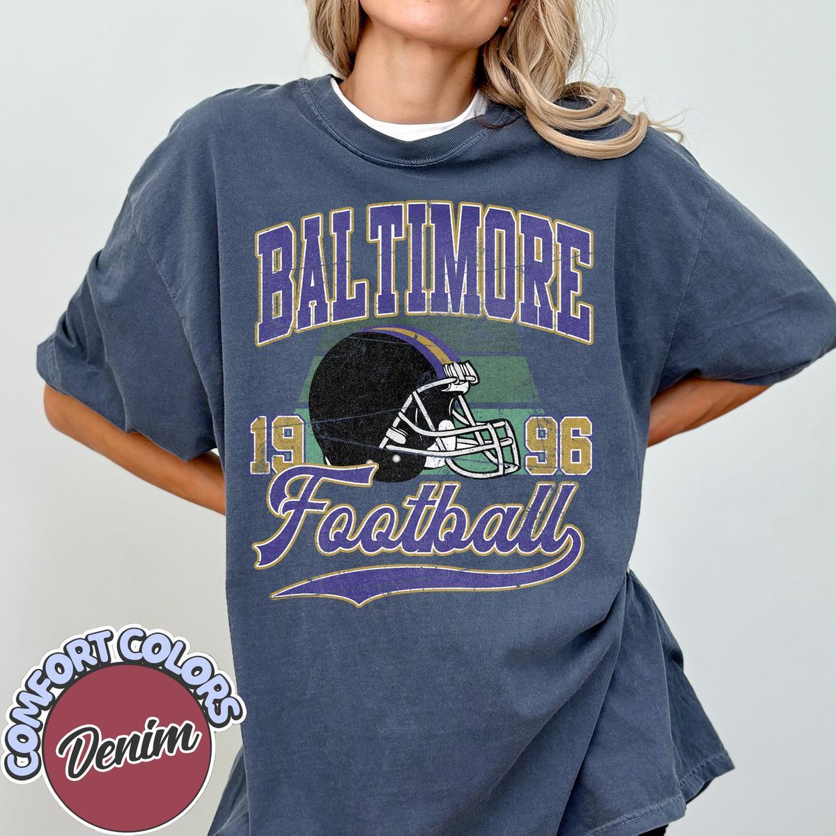 Unisex Baltimore football vintage t-shirt for men and women