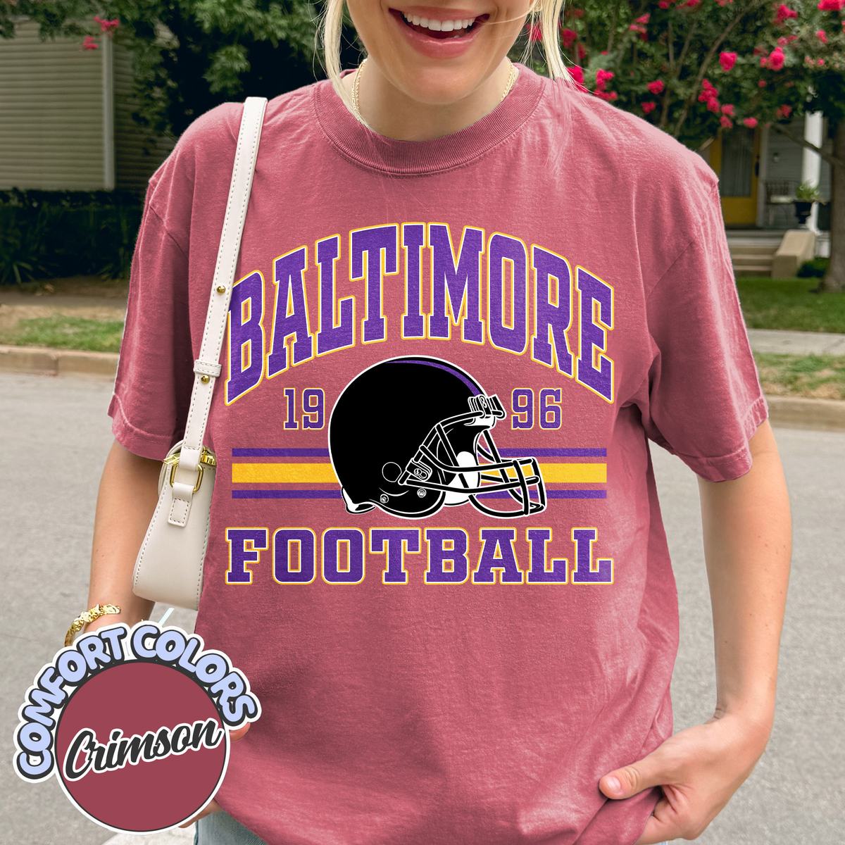 Unisex Baltimore football vintage t-shirt for men and women