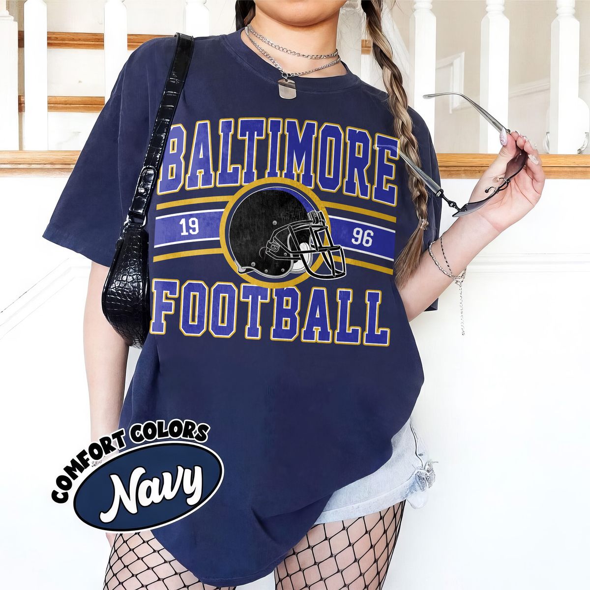 Unisex Baltimore football vintage t-shirt for men and women