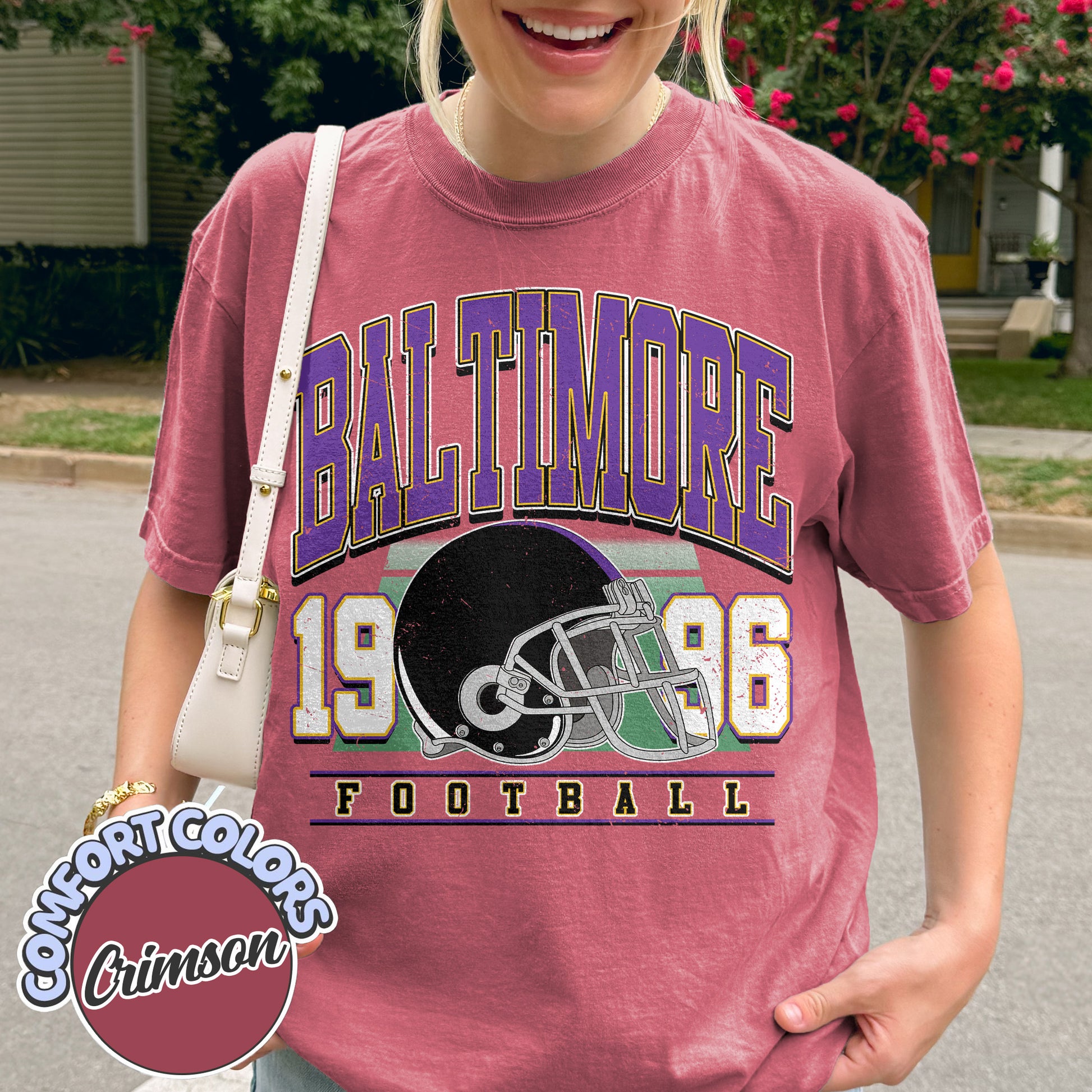 Unisex Baltimore football vintage t-shirt for men and women