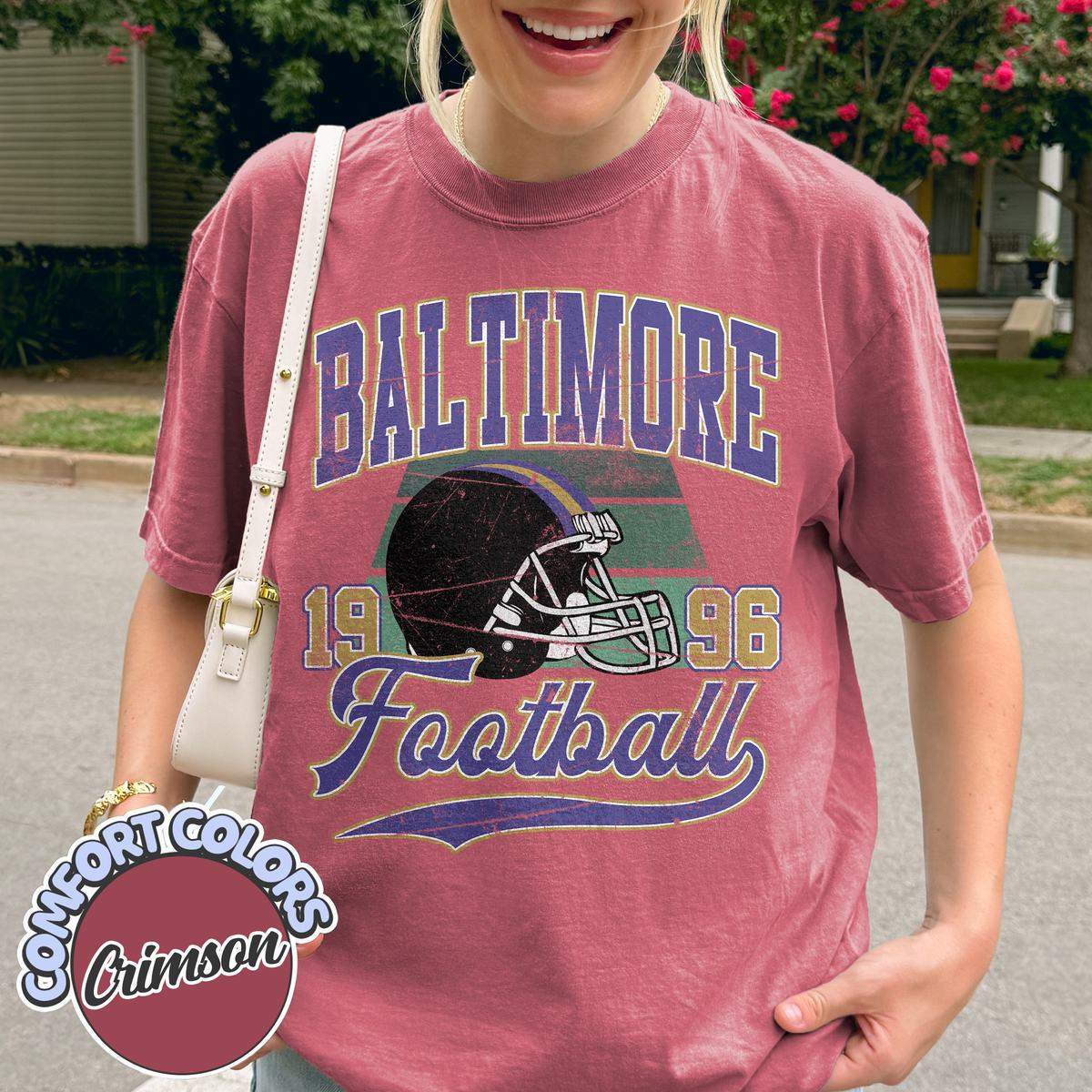Unisex Baltimore football vintage t-shirt for men and women