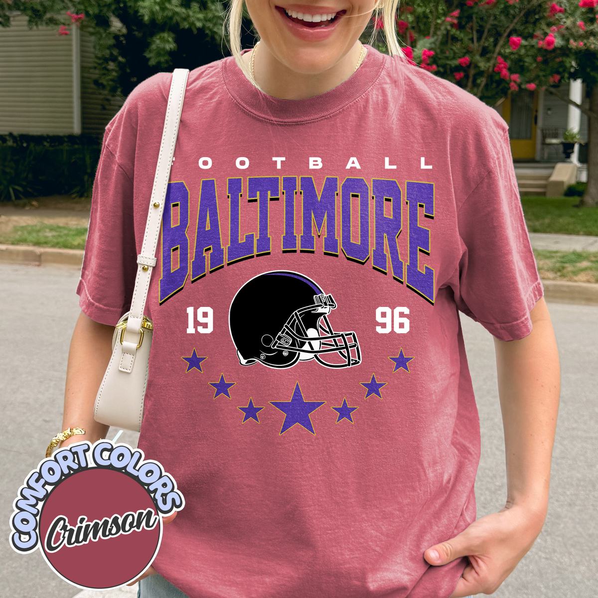 Unisex Baltimore football vintage t-shirt for men and women