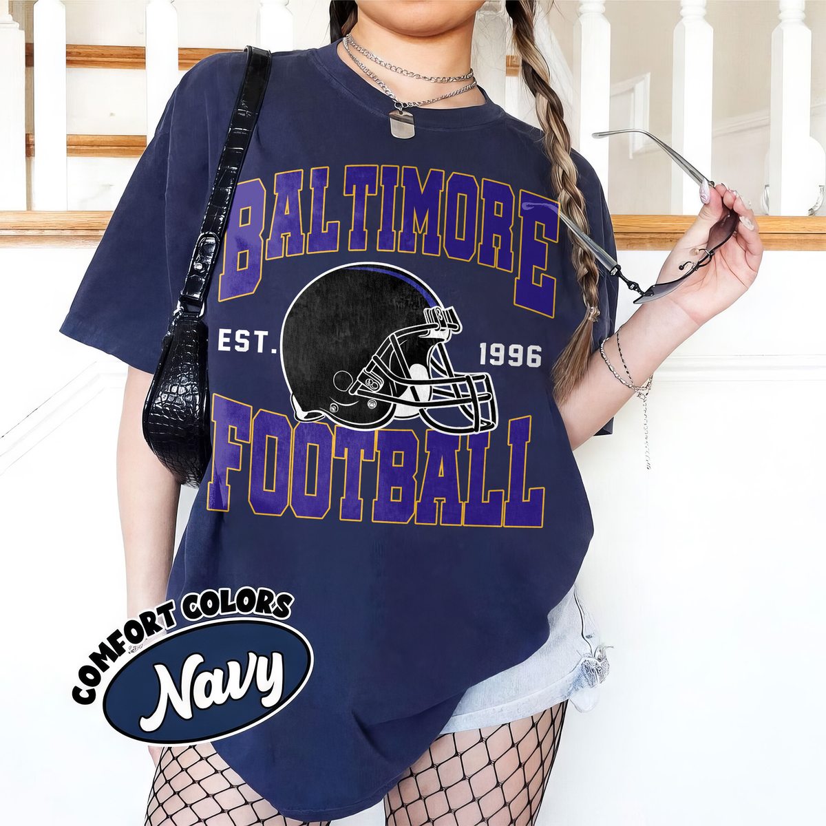 Unisex Baltimore football vintage t-shirt for men and women