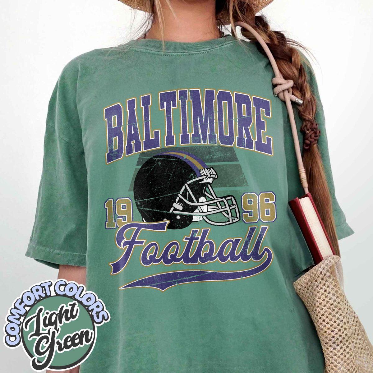 Unisex Baltimore football vintage t-shirt for men and women